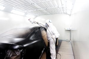 Applying aftermarket automotive coating is a specialised paint shop.