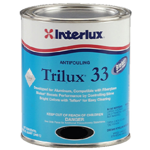 Interlux防污漆黑色，夸脱32液体盎司