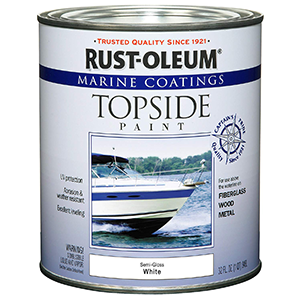 rust - 207000船用上层甲板漆，半光泽白色，1夸脱