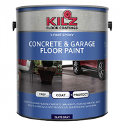 KILZ环氧丙烯酸混凝土和车库地坪漆，缎板灰色