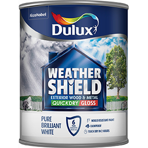 Dulux Weathershield快速干燥的外观光泽明亮的白色水基外部