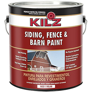 基尔兹壁板，栅栏和谷仓油漆红色1加仑