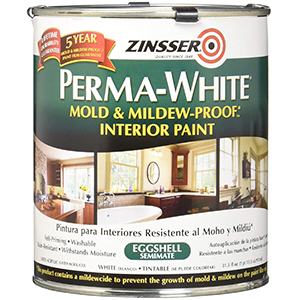 Zinsser Perma-White浴室油漆白色蛋壳