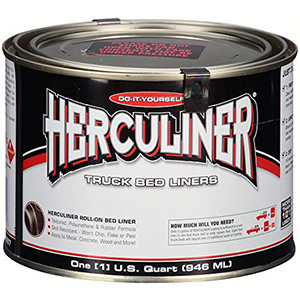 Herculiner HCL1B7刷床衬垫- 1夸脱(32盎司)黑色